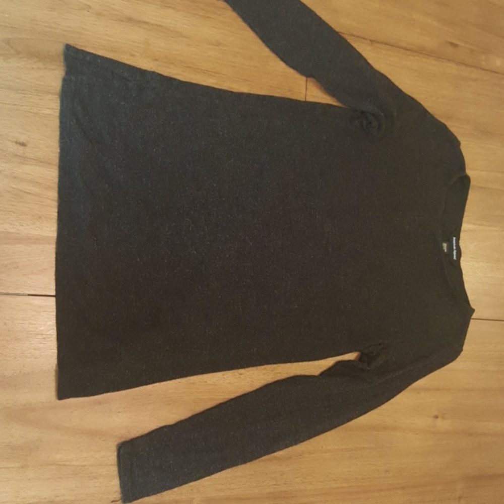 American Apparel Long Sleeve Gray Sweater Thin